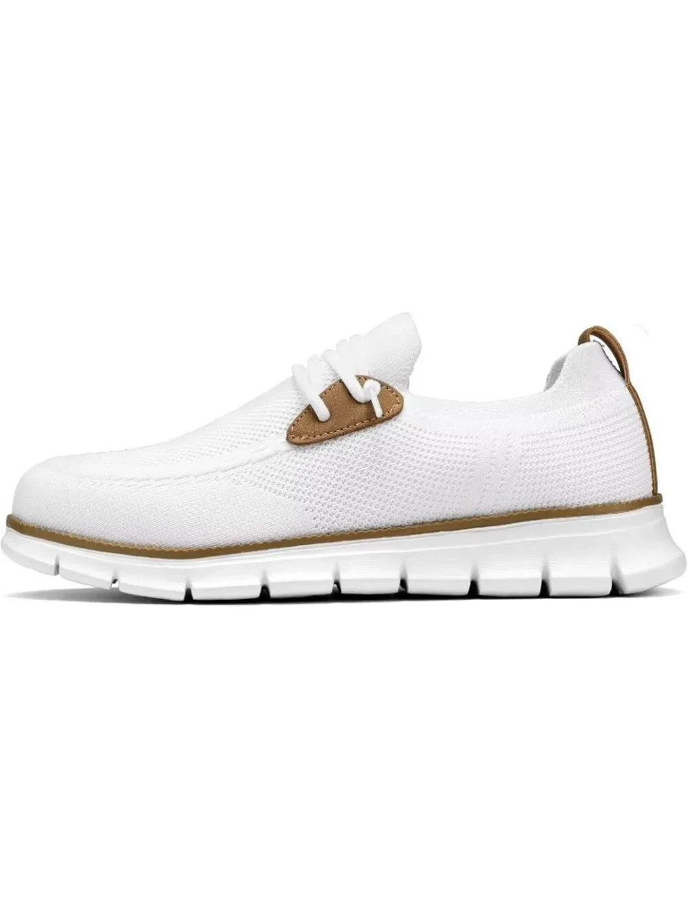 Men's White Loafers Slip On Walking Dress Casual Business Oxfords Sneakers